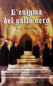 Copertina libro L'enigma del gallo nero, C.J. Sansom
